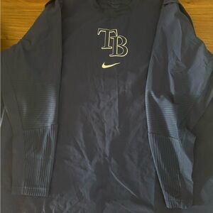 Nike Navy Long Sleeve windbreaker with TB Logo NWT